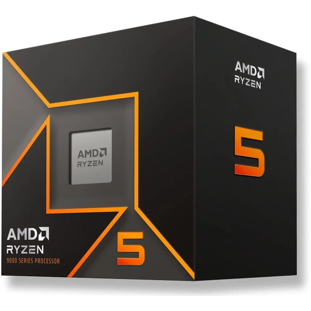 AMD Ryzen 5 9600 - Socket AM5, 6-Core/12-Thread, fino a 4.6GHz, Radeon Graphics, Dissipatore Incluso