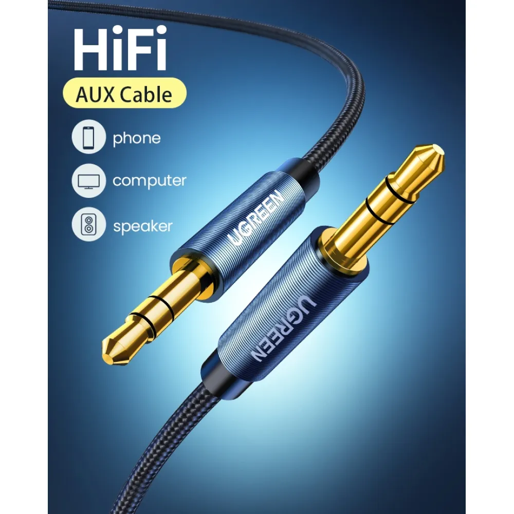 Ugreen 10688 cavo audio 3 m 3.5mm Blu
