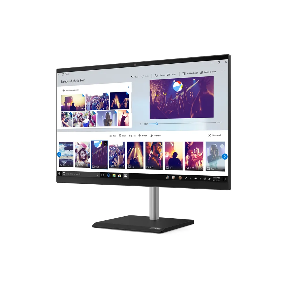 Lenovo V50a Intel® Core™ i7-10700T 60,5 cm (23.8") 1920 x 1080 Pixel Touch screen PC All-in-one 8 GB DDR4-SDRAM 512 GB SSD Windows 10 Pro Wi-Fi 5 (802.11ac) Nero