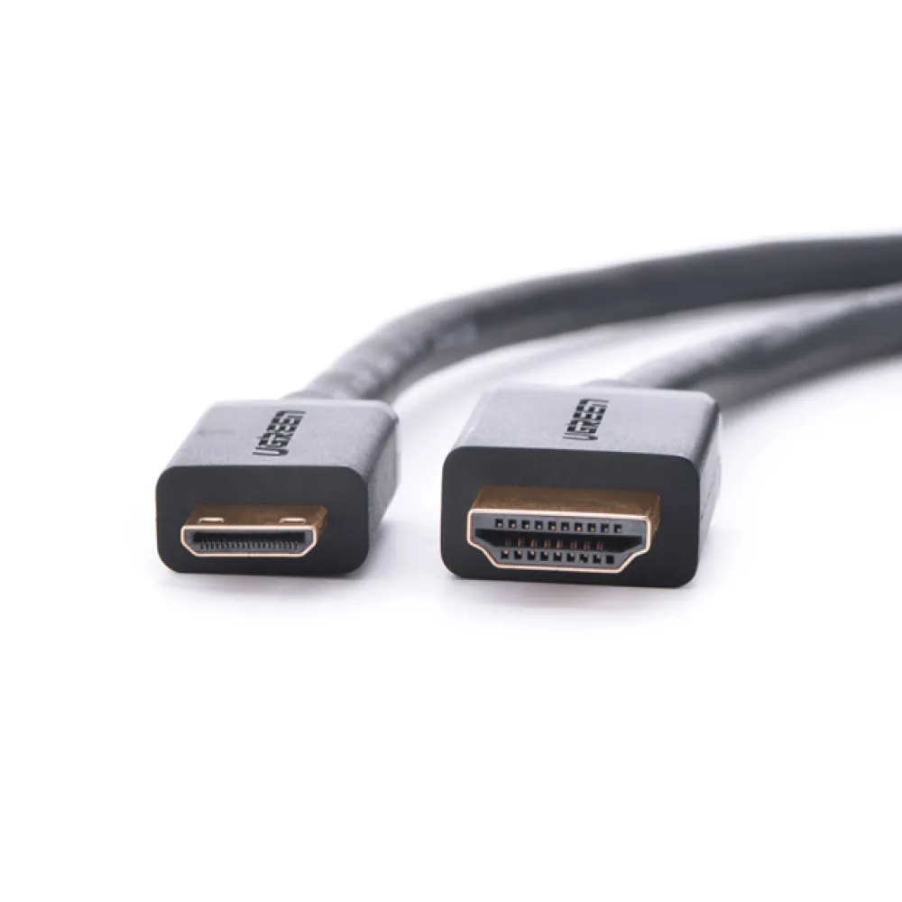 Ugreen 20137 cavo HDMI Mini-HDMI Nero, Oro