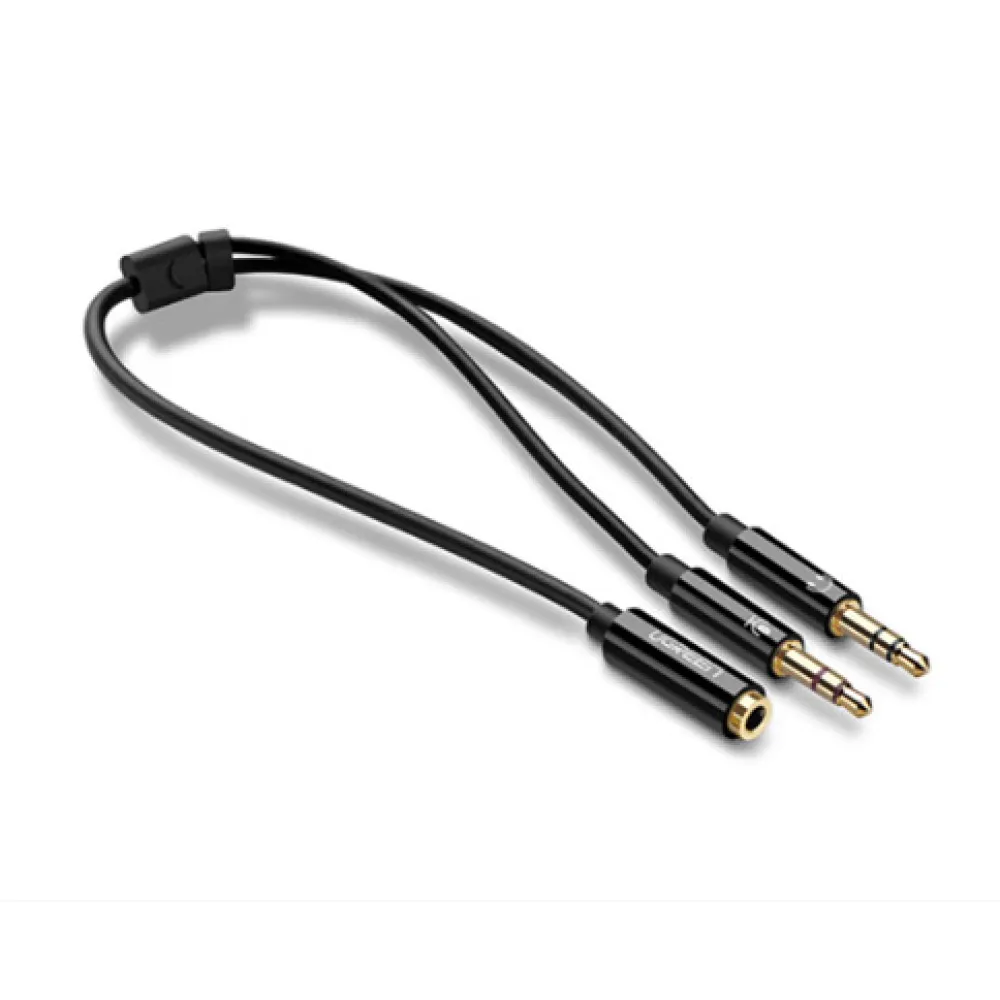 Ugreen 20898 cavo audio 0,2 m 2 x 3.5mm 3.5mm Nero