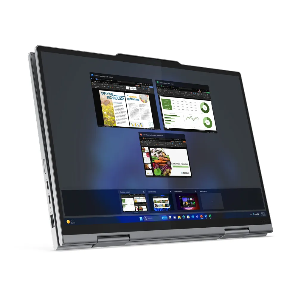 Lenovo ThinkPad X1 2-in-1 Intel Core Ultra 7 155U Ibrido (2 in 1) 35,6 cm (14") Touch screen 2.8K 32 GB LPDDR5x-SDRAM 1 TB SSD Wi-Fi 6E (802.11ax) Windows 11 Pro Grigio