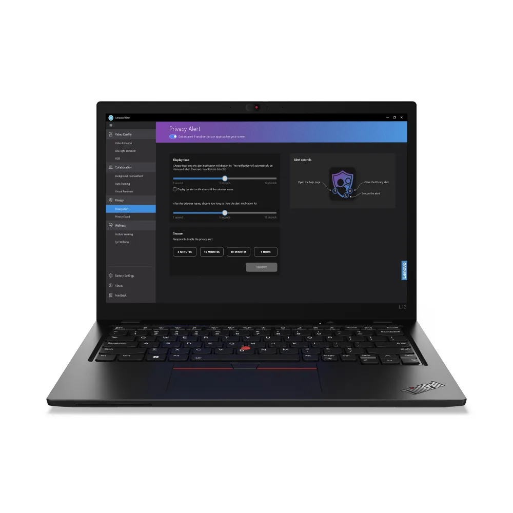 Lenovo ThinkPad L13 Intel Core Ultra 5 125U Notebook 33,8 cm (13.3") WSXGA 16 GB LPDDR5-SDRAM 512 GB SSD Wi-Fi 6E (802.11ax) Windows 11 Pro Nero