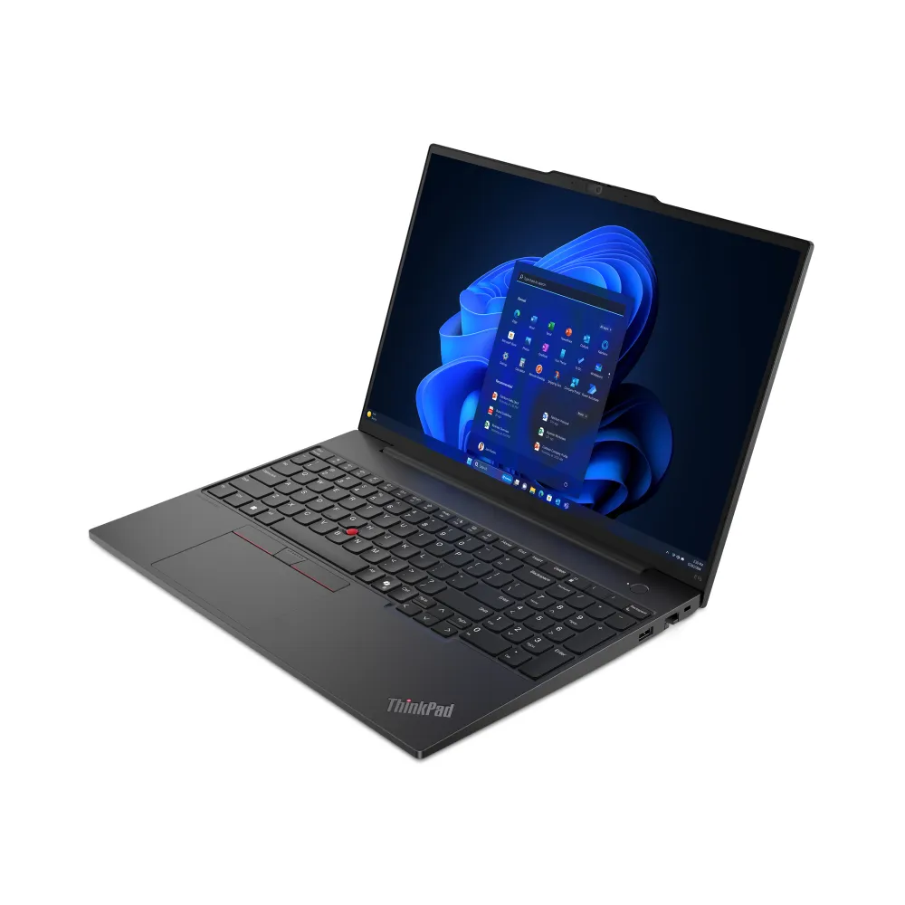 Lenovo ThinkPad E16 Intel Core Ultra 7 155H Notebook 40,6 cm (16") WUXGA 16 GB DDR5-SDRAM 512 GB SSD Wi-Fi 6E (802.11ax) Windows 11 Pro Nero