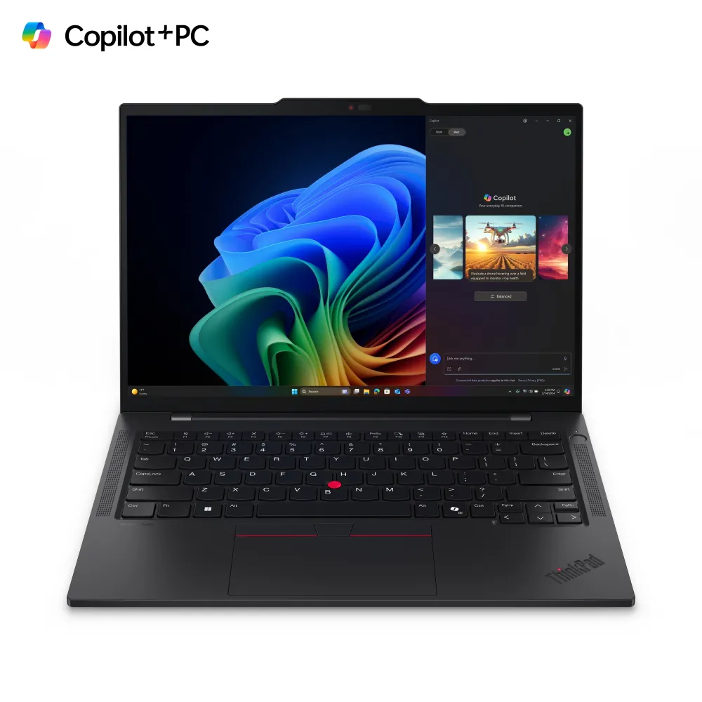 Lenovo ThinkPad T14s Qualcomm Snapdragon X1E-78-100 Notebook 35,6 cm (14") WUXGA 32 GB LPDDR5x-SDRAM 1 TB SSD Wi-Fi 7 (802.11be) Windows 11 Pro Nero
