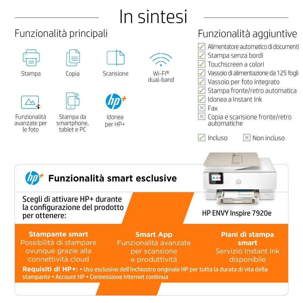 HP ENVY Stampante multifunzione Inspire 7920e