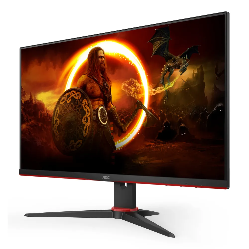 AOC G2 24G2SPAE/BK LED display 60,5 cm (23.8") 1920 x 1080 Pixel Full HD Nero, Rosso
