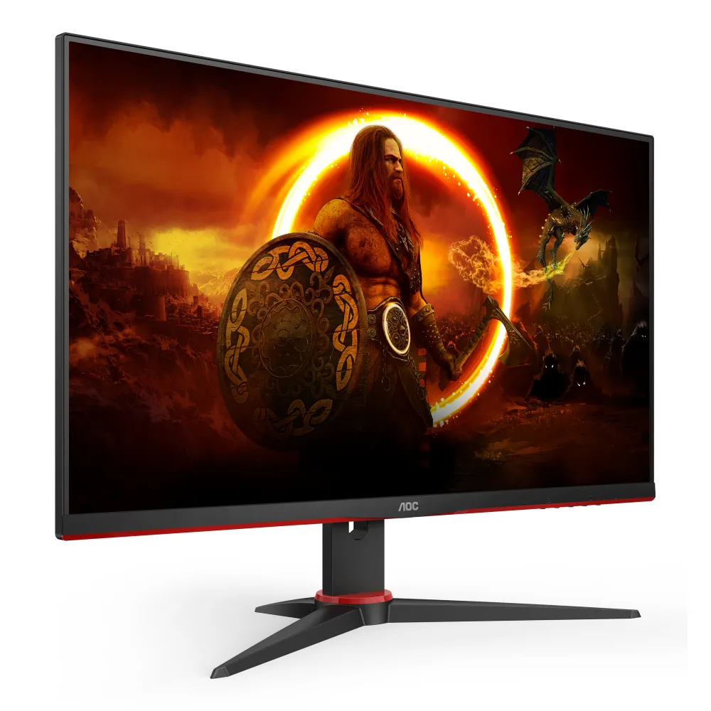 AOC G2 24G2SPAE/BK LED display 60,5 cm (23.8") 1920 x 1080 Pixel Full HD Nero, Rosso