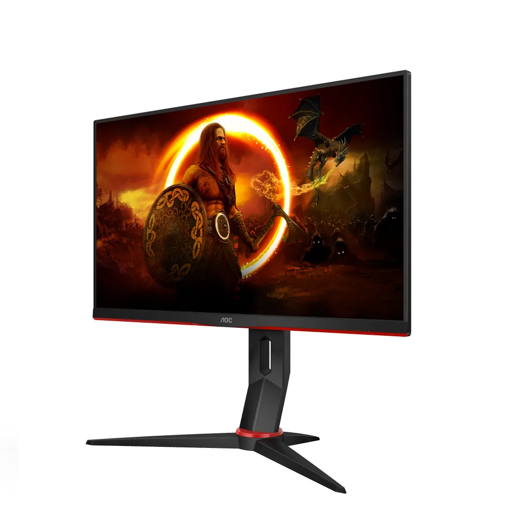 AOC G2 24G2ZU/BK LED display 60,5 cm (23.8") 1920 x 1080 Pixel Full HD Nero, Rosso