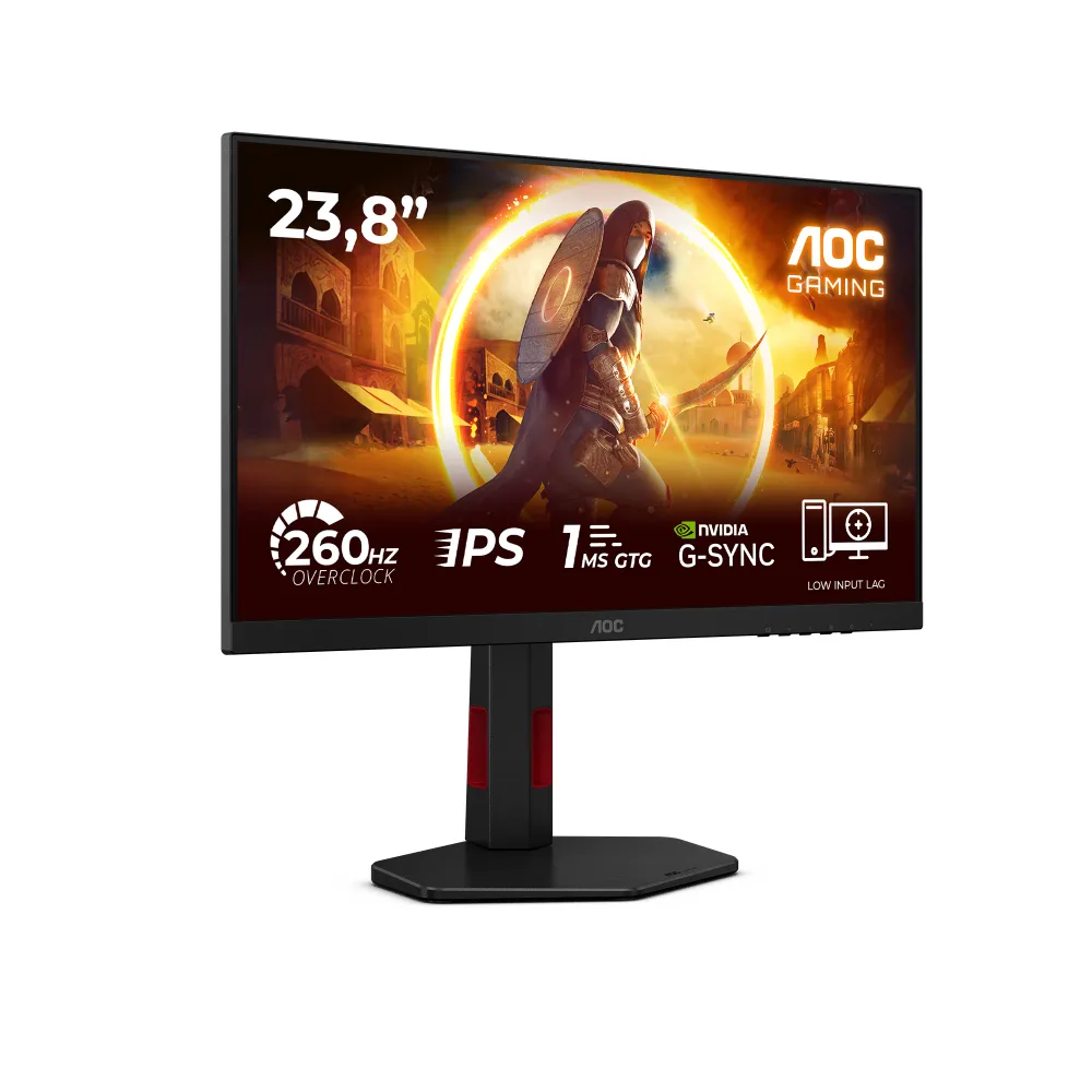 AOC Gaming 24G4ZR 23.8" FHD 260Hz Fast IPS 1ms Pivot
