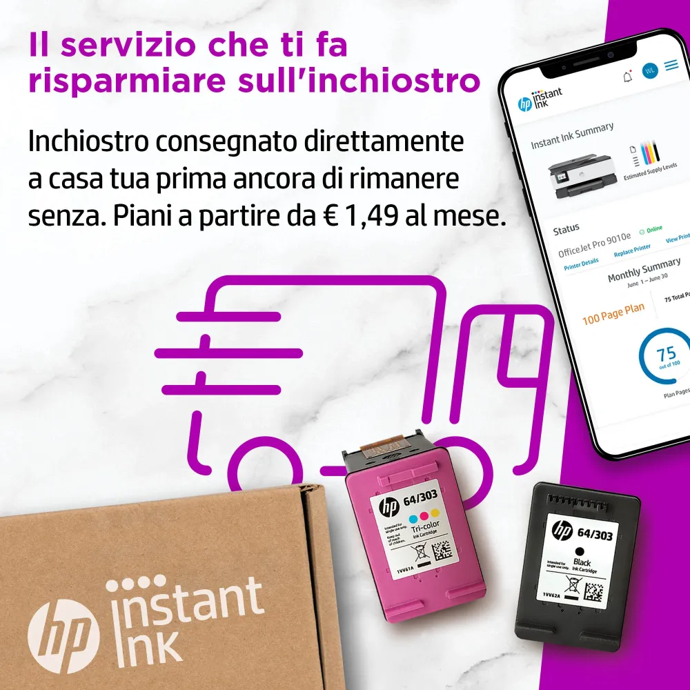 HP OfficeJet Pro Stampante multifunzione 9010e