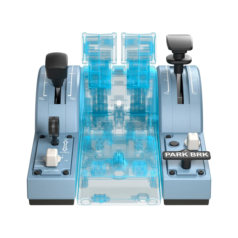 Thrustmaster TCA Quadrant Add-On Airbus Edition Nero, Blu Simulazione di Volo PC