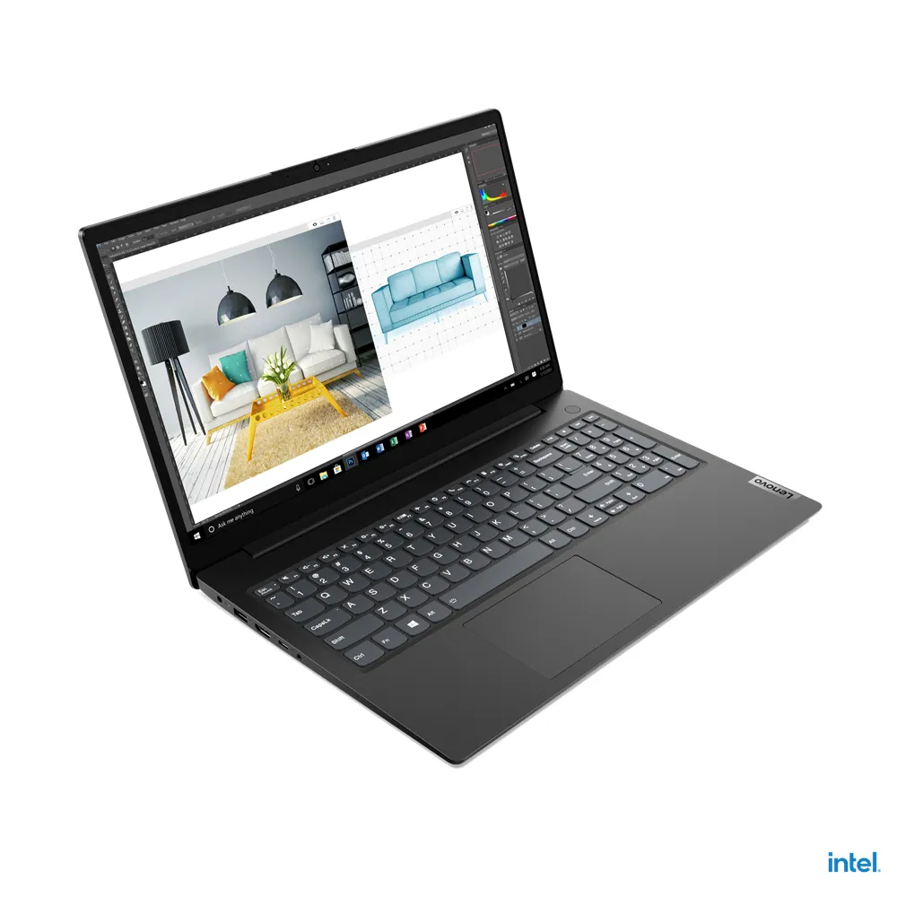 Lenovo V V15 Intel® Celeron® N N4500 Notebook 39,6 cm (15.6") Full HD 8 GB DDR4-SDRAM 256 GB SSD Wi-Fi 5 (802.11ac) FreeDOS Nero