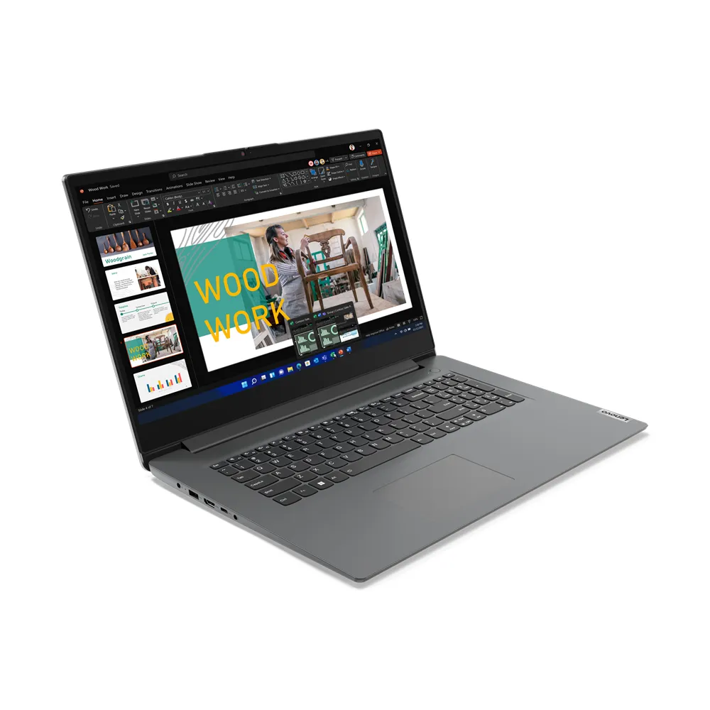 Lenovo V V17 Intel® Core™ i5-13420H Notebook 43,9 cm (17.3") Full HD 8 GB DDR4-SDRAM 512 GB SSD Wi-Fi 6 (802.11ax) Windows 11 Pro Grigio