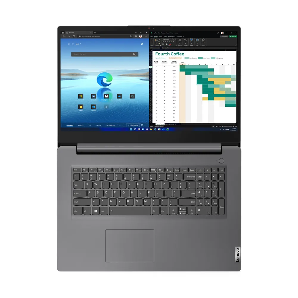 Lenovo V V17 Intel® Core™ i5-13420H Notebook 43,9 cm (17.3") Full HD 8 GB DDR4-SDRAM 512 GB SSD Wi-Fi 6 (802.11ax) Windows 11 Pro Grigio
