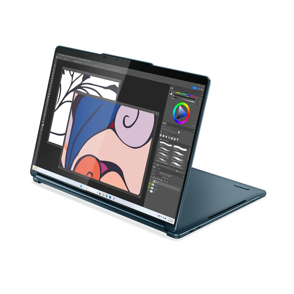 Lenovo Yoga Book 9 13IMU9 Intel Core Ultra 7 155U Ibrido (2 in 1) 33,8 cm (13.3") Touch screen 2.8K 32 GB LPDDR5x-SDRAM 1 TB SSD Wi-Fi 6E (802.11ax) Windows 11 Home Colore foglia di tè