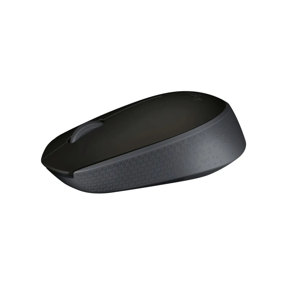 Logitech M171 Mouse Wireless, 2.4 GHz con Mini Ricevitore USB, Rilevamento Ottico, Durata ‎Batteria Fino a 12 Mesi, Mouse Ambidestro per PC/Mac/Laptop, Nero