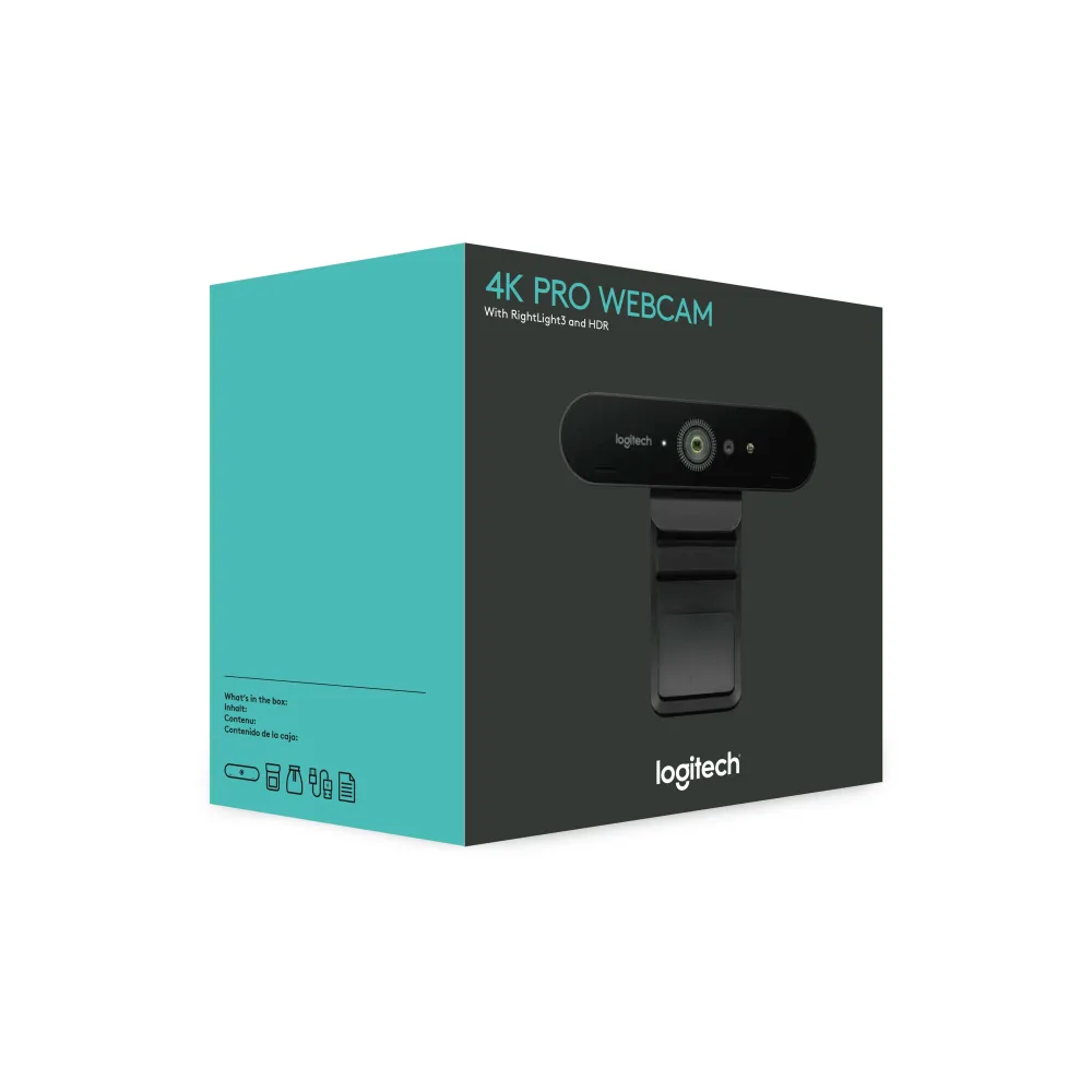 Logitech Brio webcam 13 MP 4096 x 2160 Pixel USB 3.2 Gen 1 (3.1 Gen 1) Nero
