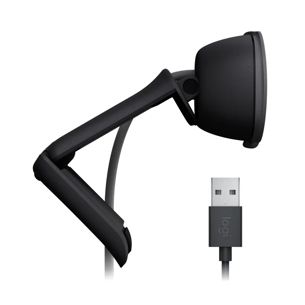 Logitech Brio 100 WebCam con Microfono 1080p/30fps USB Grafite