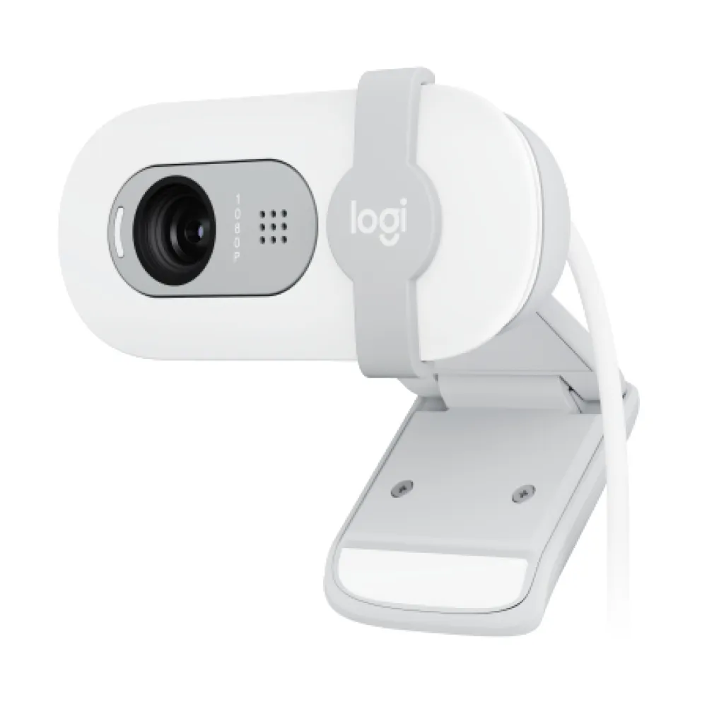 Logitech Brio 100 WebCam con Microfono 1080p/30fps USB Off-White