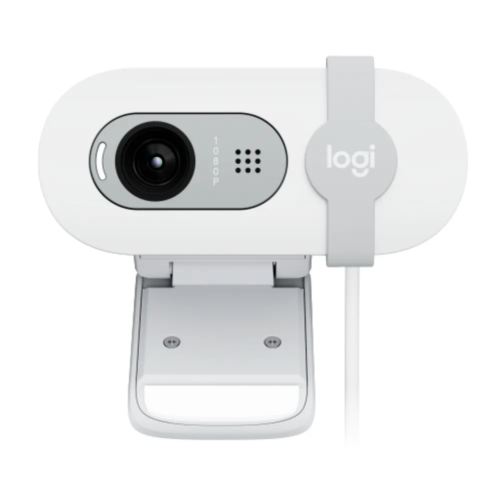 Logitech Brio 100 WebCam con Microfono 1080p/30fps USB Off-White