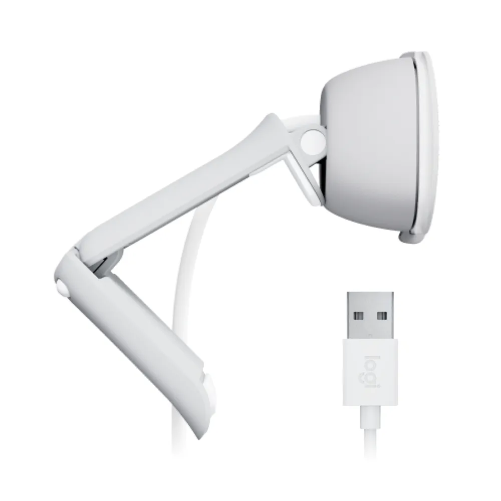 Logitech Brio 100 WebCam con Microfono 1080p/30fps USB Off-White