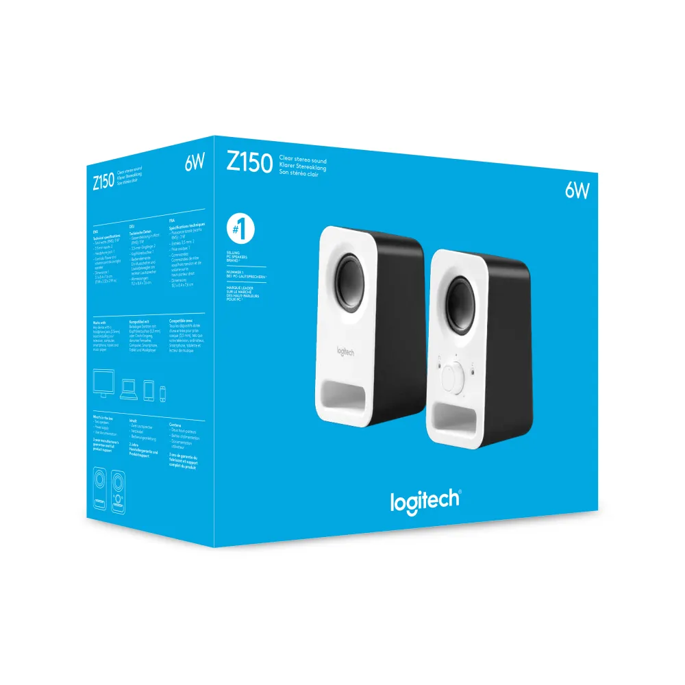 Logitech Z150 Bianco Cablato 3 W