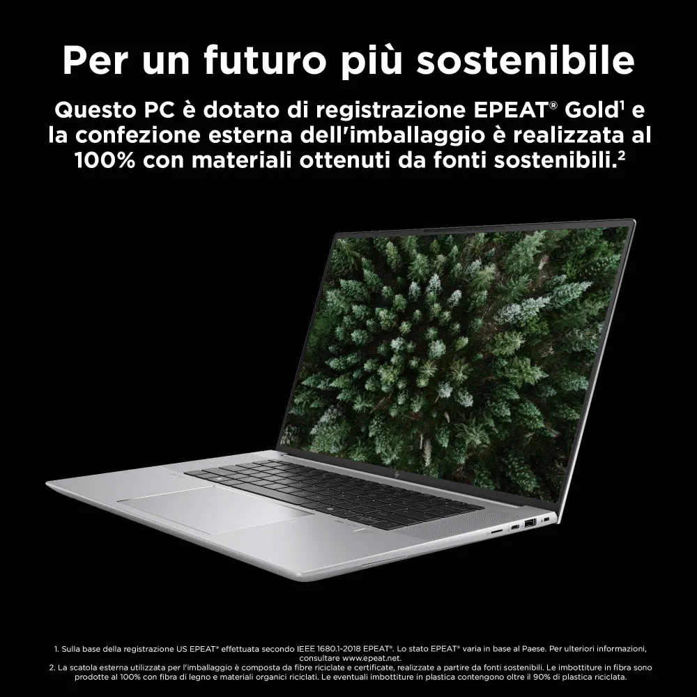 HP ZBook Studio G11 Intel Core Ultra 7 155H Workstation mobile 40,6 cm (16") WQUXGA 32 GB DDR5-SDRAM 1 TB SSD NVIDIA RTX 3000 Ada Wi-Fi 7 (802.11be) Windows 11 Pro Grigio