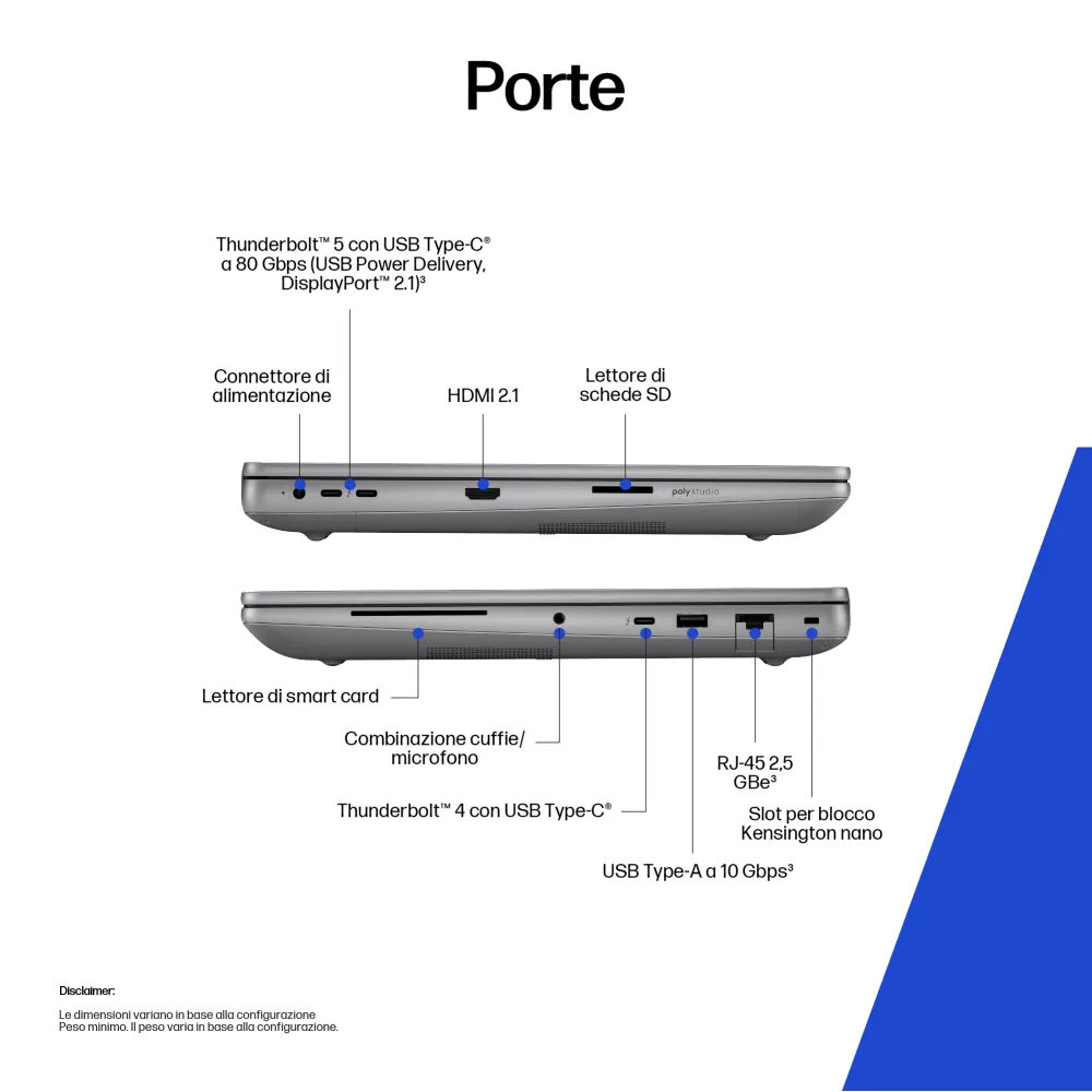 Notebook HP ZBook Fury G1i AI Workstation Mobile Display (16") WUXGA, Cpu Intel Core Ultra 7 255HX, Ram 32 GB, SSD 1 TB, Gpu NVIDIA RTX PRO 1000 Blackwell, Windows 11 Pro