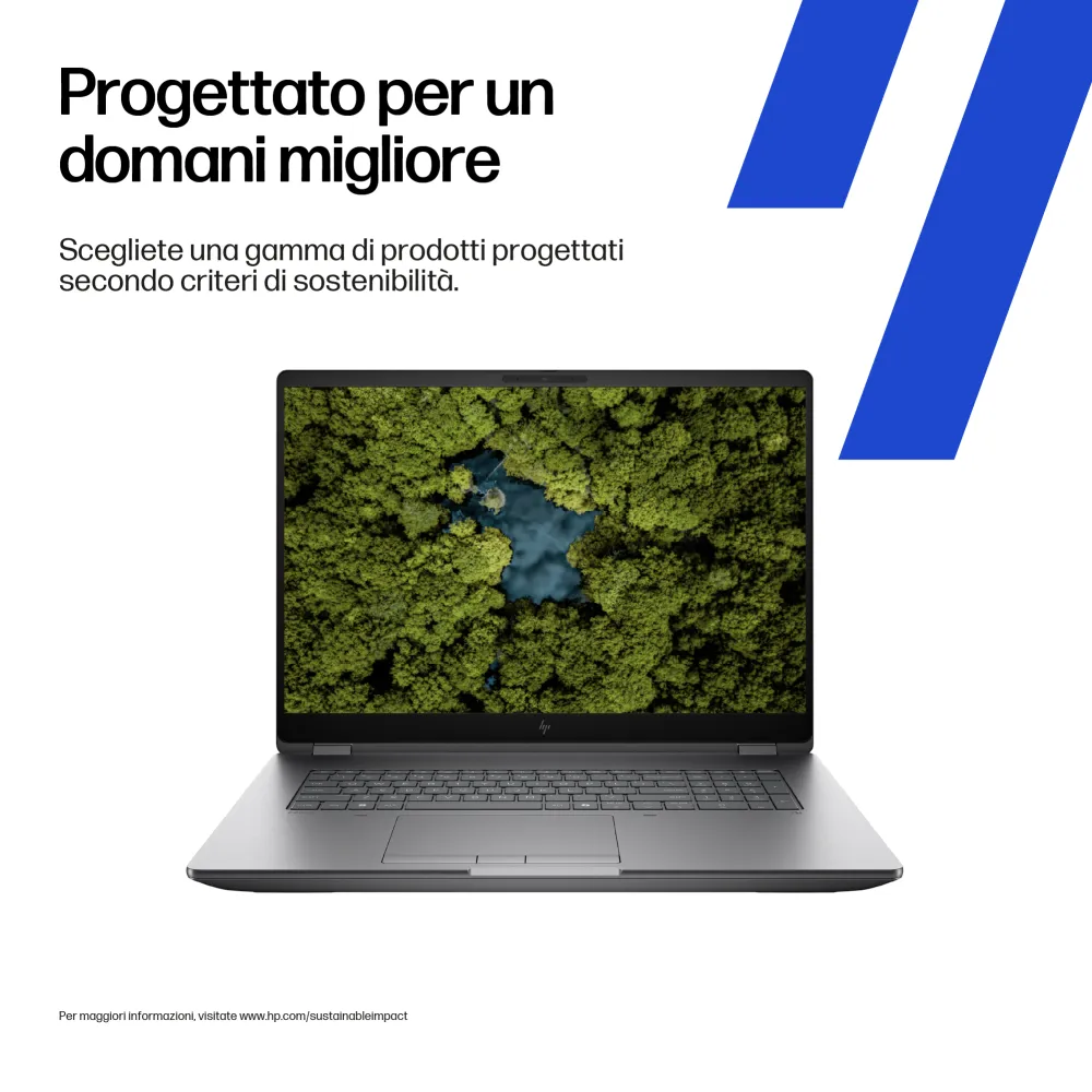 Notebook HP ZBook Fury G1i AI Workstation  Mobile, Display (18") WQXGA Cpu Intel Core Ultra 7 255HX, Ram 32 GB, SSD 1 TB, Gpu NVIDIA RTX PRO 2000 Blackwell, Windows 11 Pro