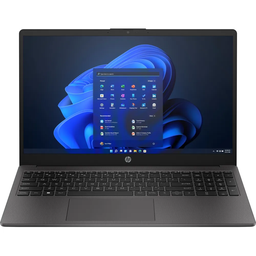 HP 250 G10 Intel® Core™ i7-1355U Notebook 39,6 cm (15.6") Full HD 8 GB DDR4-SDRAM 512 GB SSD Wi-Fi 6 (802.11ax) Windows 11 Pro Argento