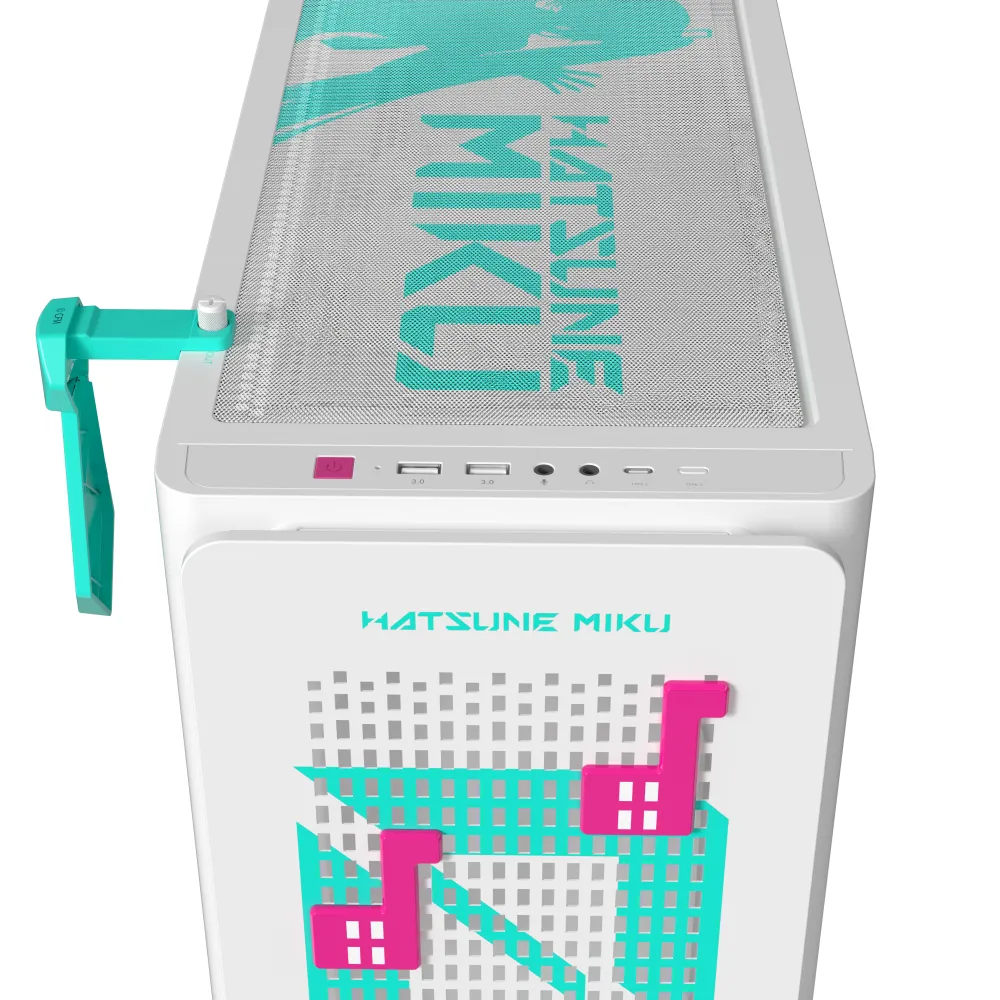 Asus A23 Hatsune Miku Edition Mini-Tower Vetro Temperato mATX