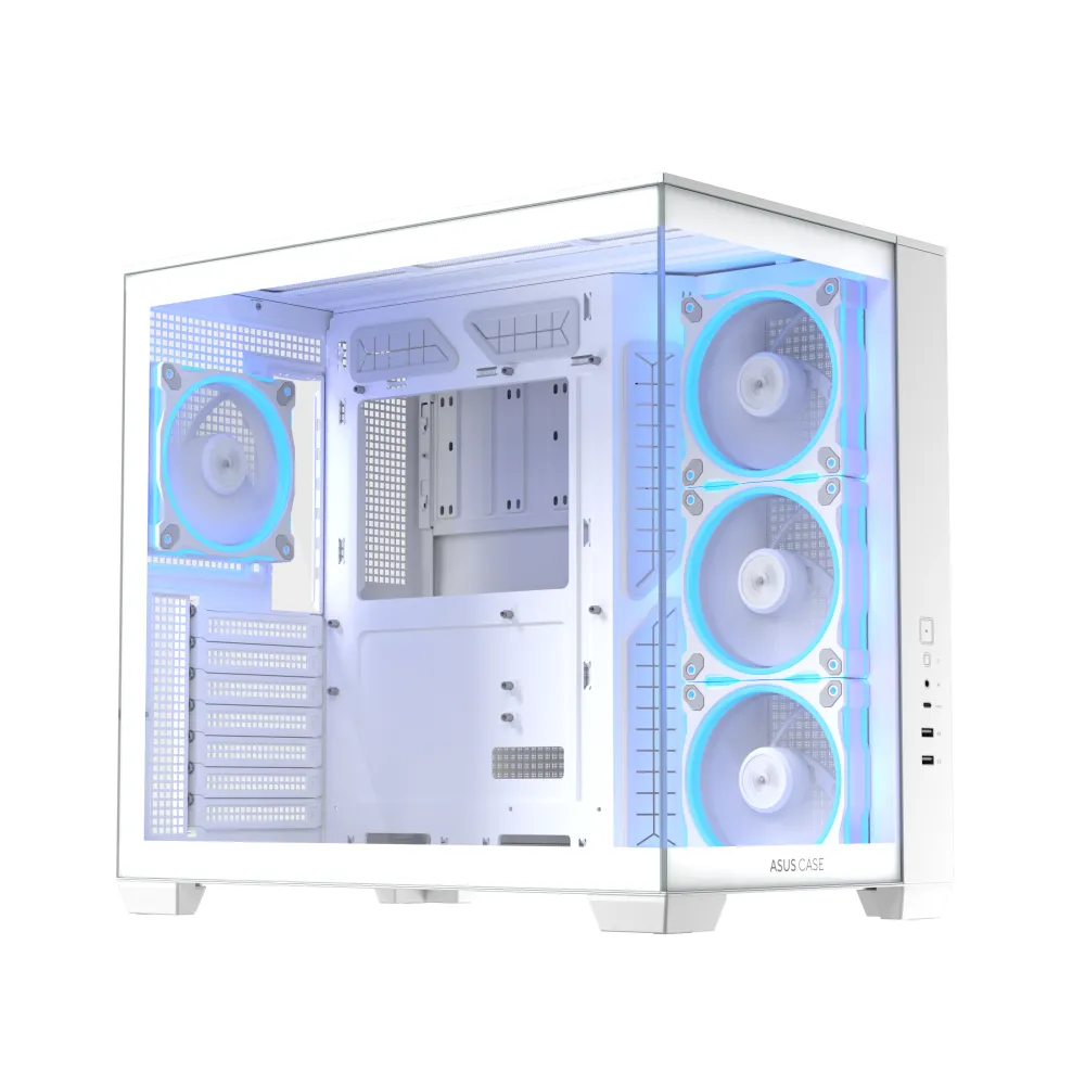 Asus A32 Plus TG ARGB White Mid-Tower Vetro Temperato