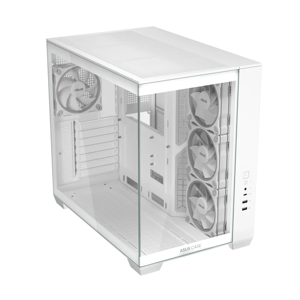 Asus A32 Plus TG ARGB White Mid-Tower Vetro Temperato