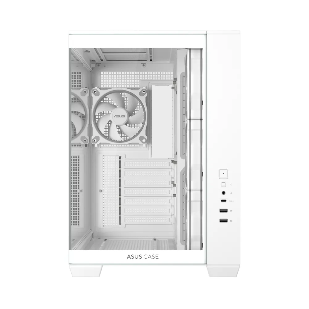 Asus A32 Plus TG ARGB White Mid-Tower Vetro Temperato