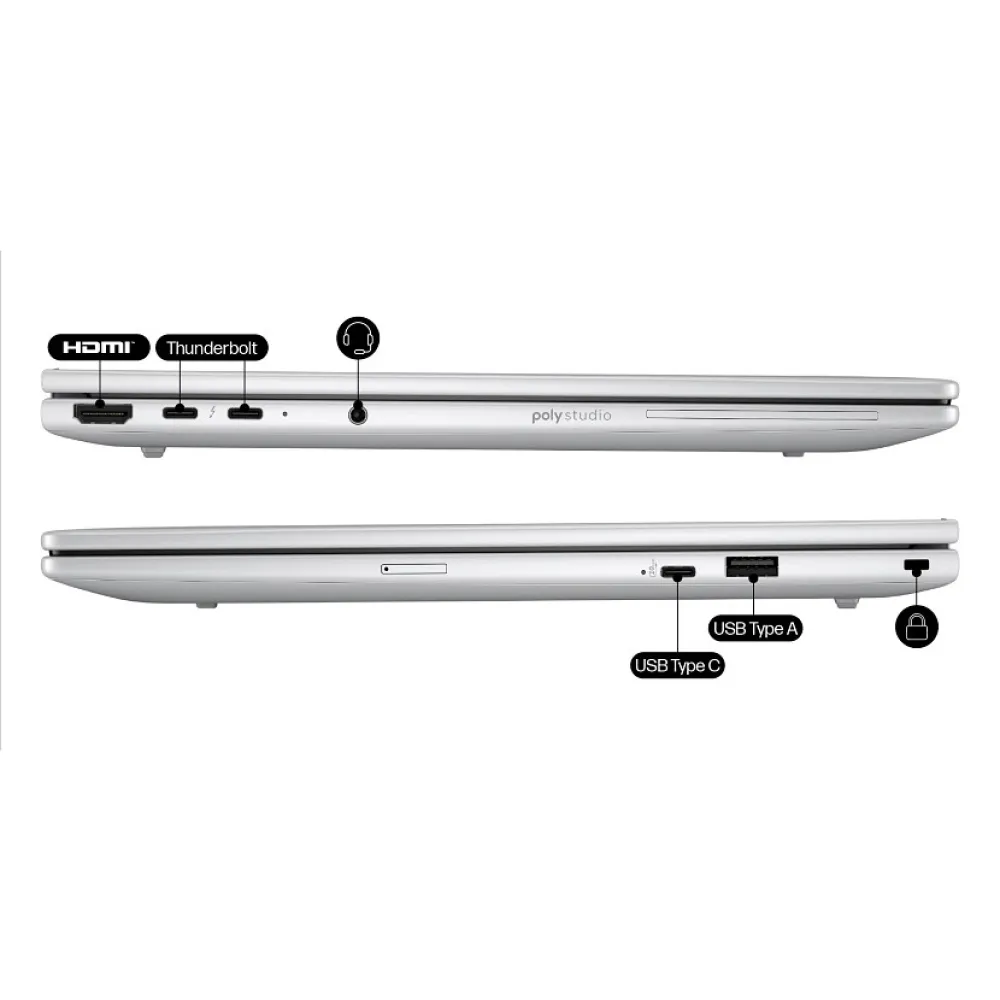 HP EliteBook 8 G1i - 14" WUXGA, Core Ultra 7 255U, 16GB RAM, 512GB SSD, Windows 11 Pro