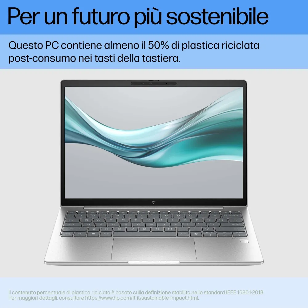 HP EliteBook 630 G11 Intel Core Ultra 5 125U Notebook 33,8 cm (13.3") WUXGA 8 GB DDR5-SDRAM 256 GB SSD Wi-Fi 6E (802.11ax) Windows 11 Pro Argento