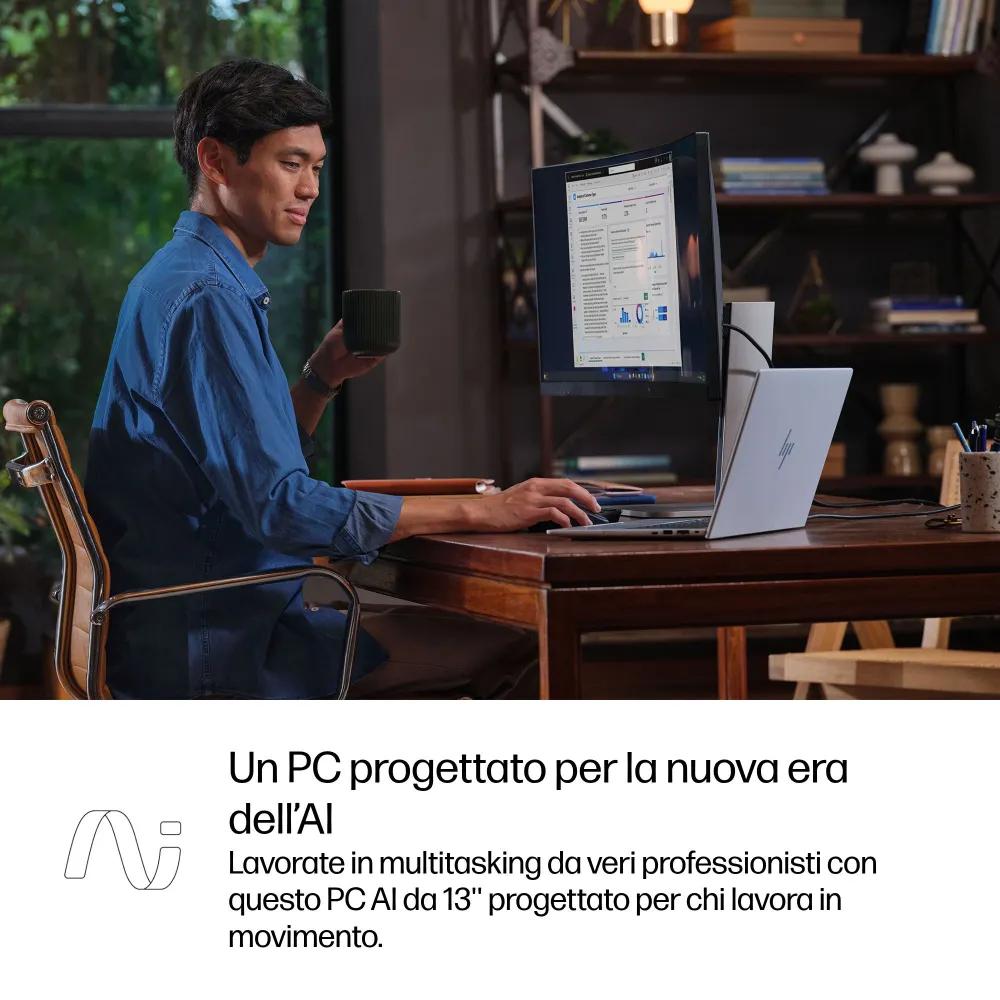 HP EliteBook 8 G1i - 13.3" WUXGA, Core Ultra 5 225U, 16GB RAM, 512GB SSD, 5G, Windows 11 Pro