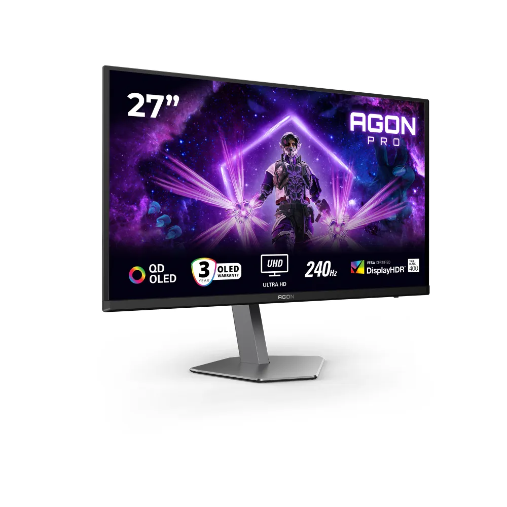 AOC AGON PRO AG276UZD 26.5" 4K UHD QD-OLED 240Hz 0.03ms Pivot Hub