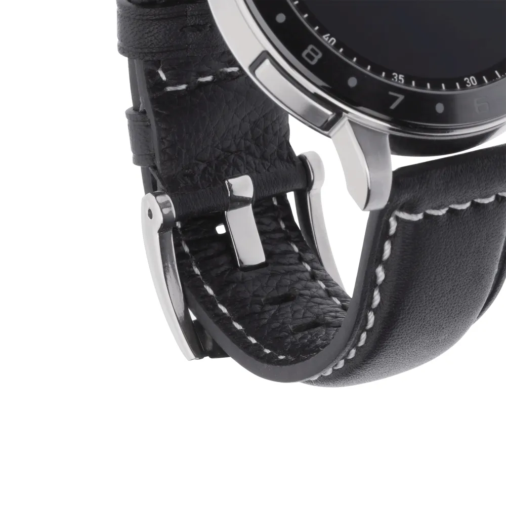 ASUS VivoWatch Strap (HC-S02) Cinghia Nero, Bianco Pelle