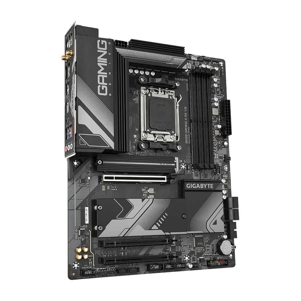 GIGABYTE B650 GAMING X AX V2 Scheda madre - AMD Ryzen serie 9000, VRM a 8+2+2 fasi, fino a 8000 MHz DDR5 (OC), 1xPCIe 5.0 + 2xPCIe 4.0 M.2, LAN 2,5 GbE, WIFI 6E, USB 3.2 Gen 2