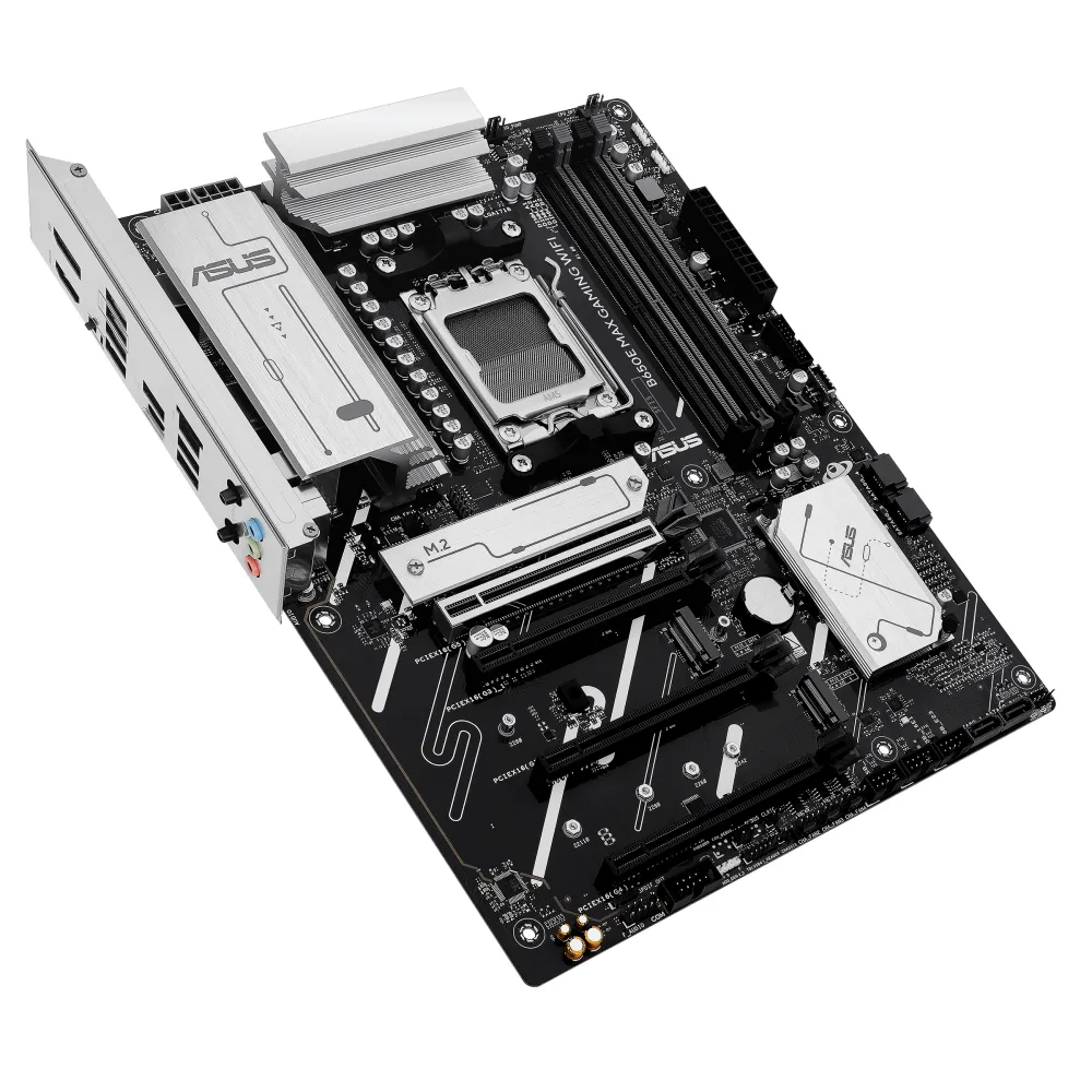 ASUS B650E MAX GAMING WIFI AMD B650 Socket AM5 ATX, 2.5 Gigabit Ethernet, Wi-Fi 6E (802.11ax), Bluetooth 5.3