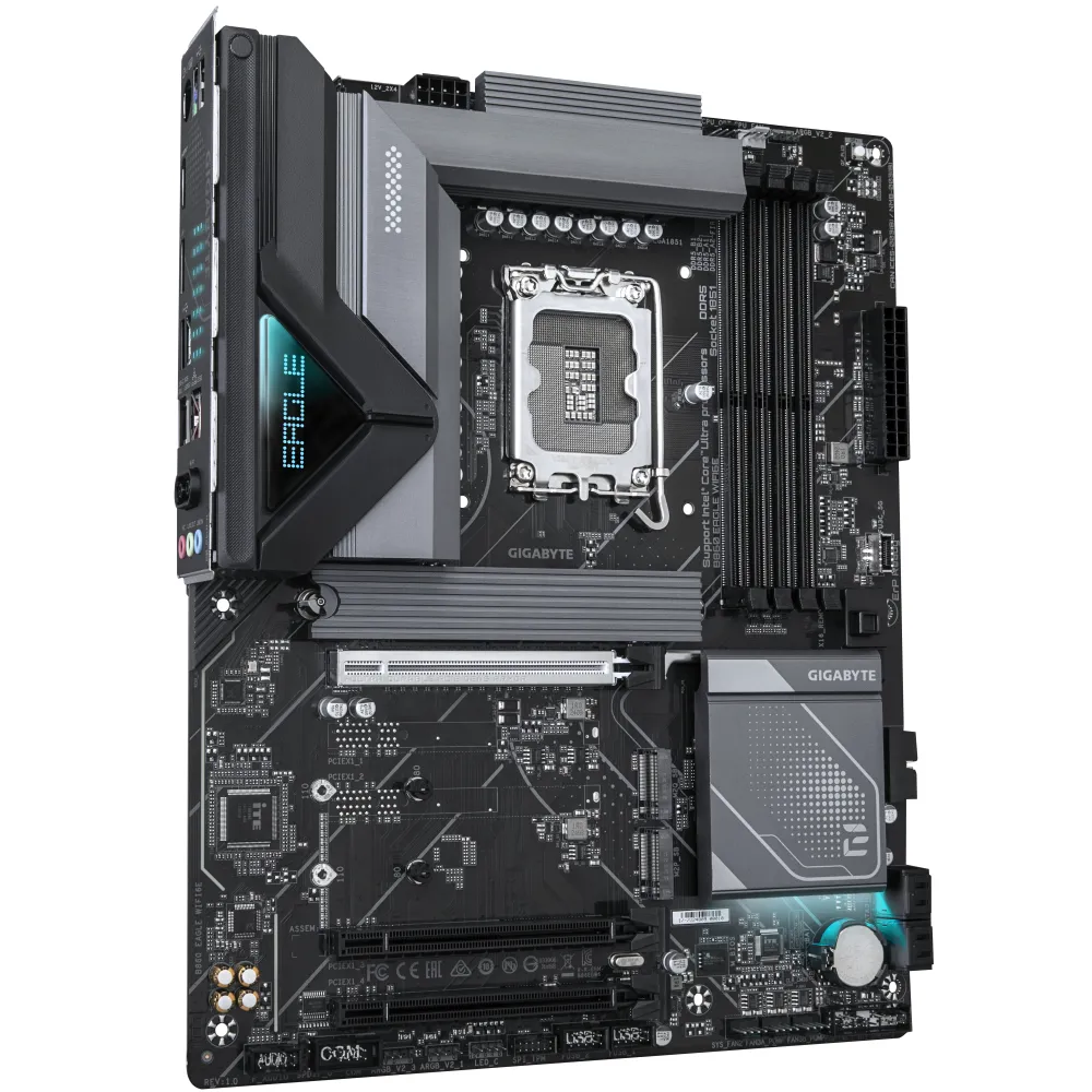 GIGABYTE B860 EAGLE WIFI6E Scheda madre - CPU Intel Core Ultra, VRM a 12+1+2+1 fasi, fino a 9066MHz DDR5, 1xPCIe 5.0 + 2xPCIe 4.0 M.2, LAN 2,5 GbE, WIFI 6E, USB 3.2 Gen 2x2