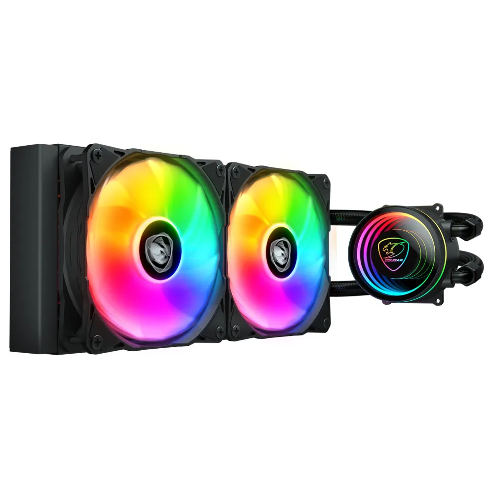 Cougar Poseidon Elite 240 - AIO, LGA1851-1700-AM5-AM4, Radiatore 240mm, ARGB, Nero
