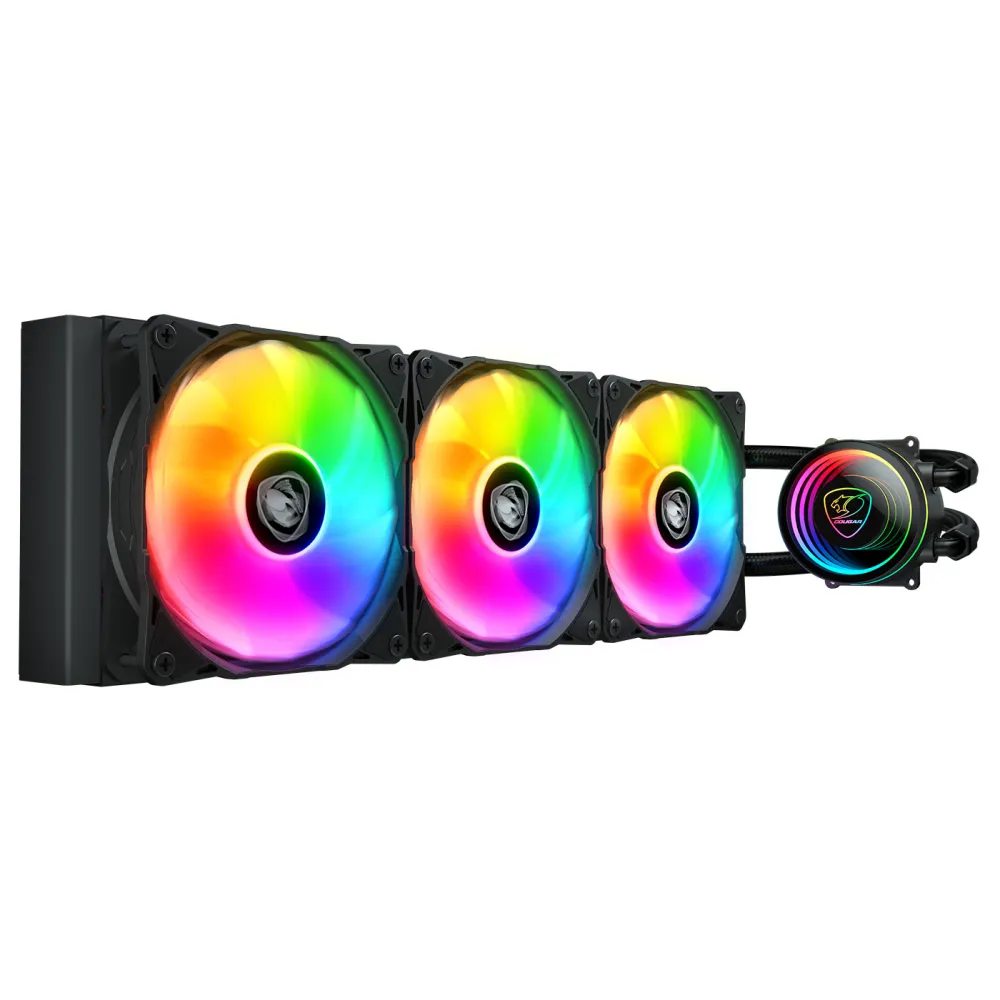 Cougar Poseidon Elite 360 - AIO, LGA1851-1700-AM5-AM4, Radiatore 360mm, ARGB, Nero