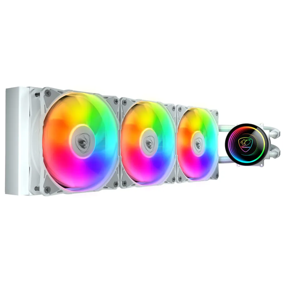 Cougar Poseidon Elite 360 - AIO, LGA1851-1700-AM5-AM4, Radiatore 360mm, ARGB, Bianco