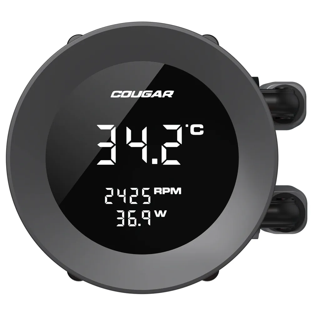 Cougar Poseidon Vistek 240 - AIO, LGA1851-1700-1200-AM5-AM4, Radiatore 240mm, ARGB, Display Digital