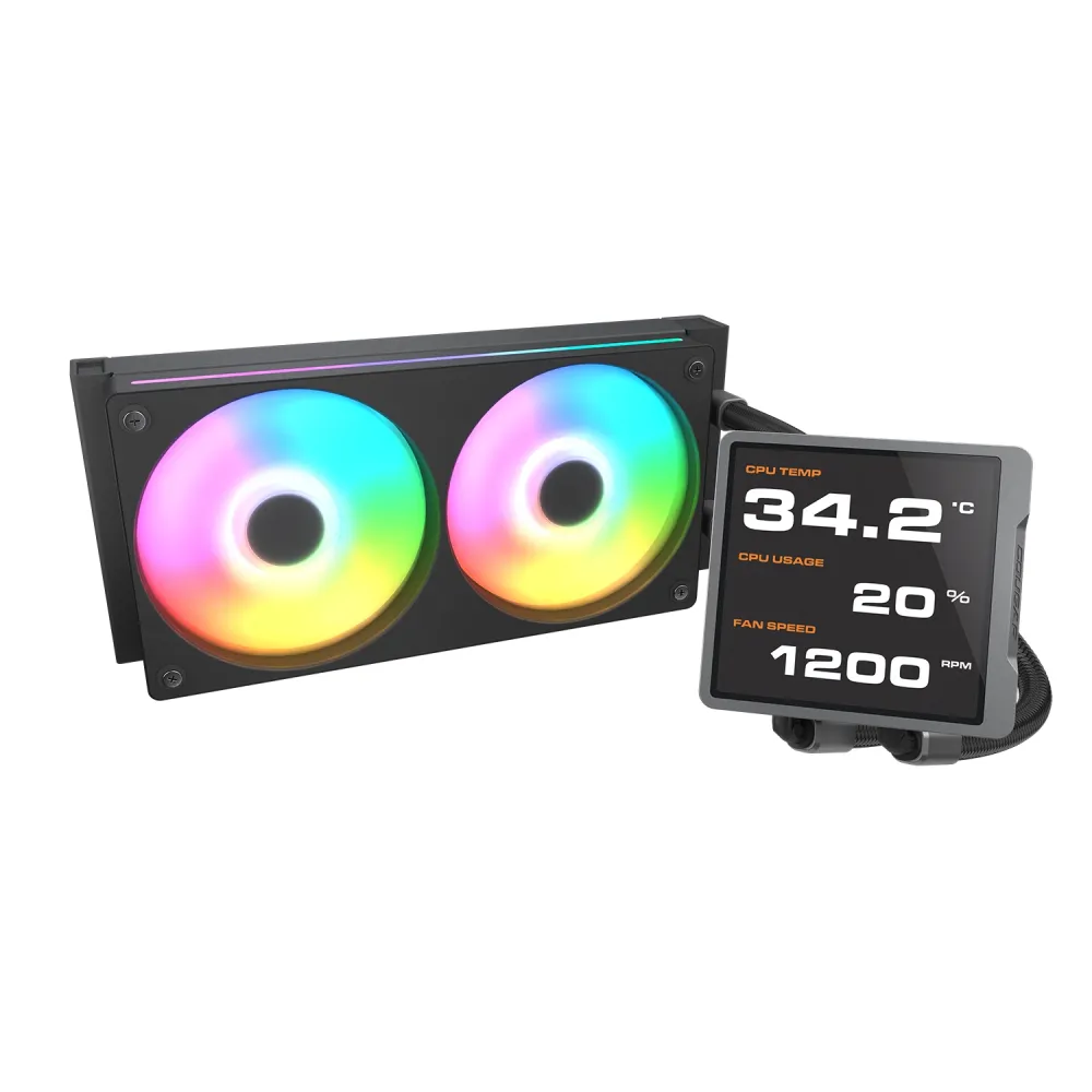 Cougar Poseidon Vistek Pro 240 - AIO, LGA1851-1700-1200-AM5-AM4, Radiatore 240mm, ARGB, Display IPS
