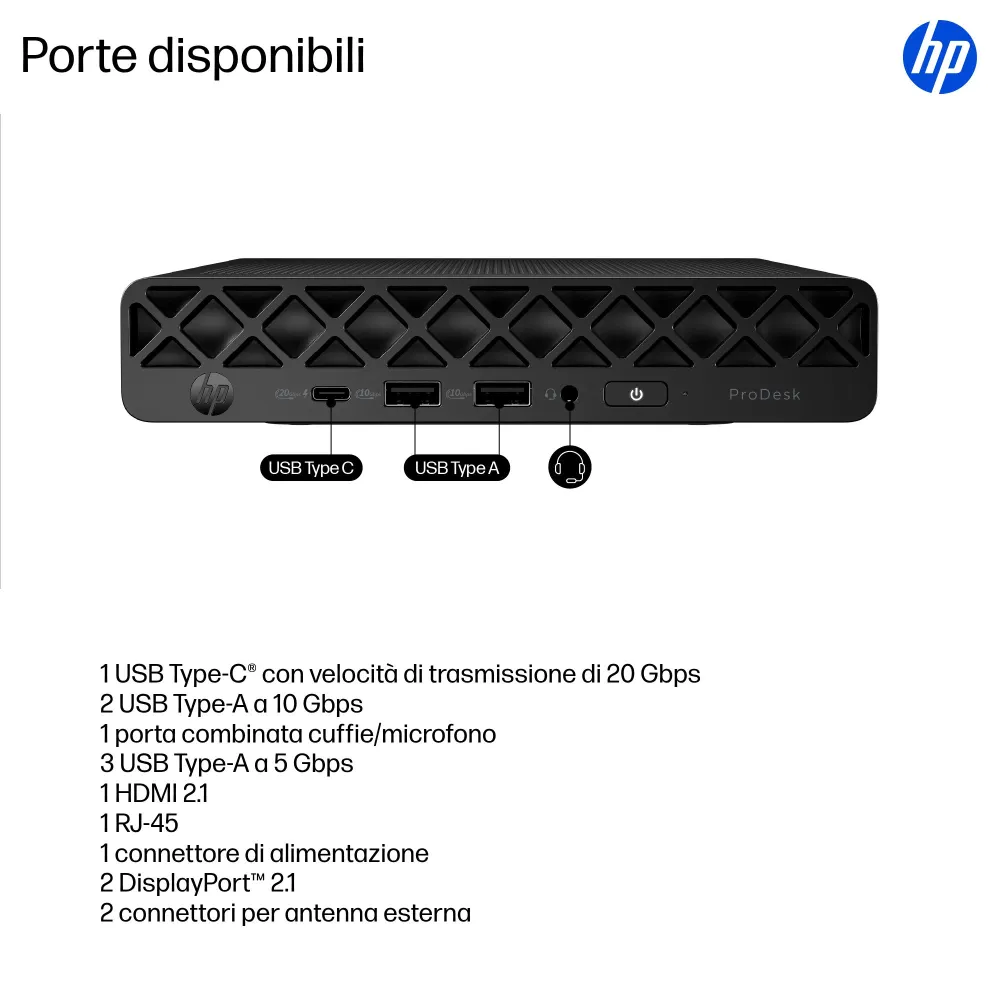 HP Pro Mini 4 G1i - Intel Core Ultra 7 265T, 24GB RAM, 1TB SSD, Windows 11 Pro