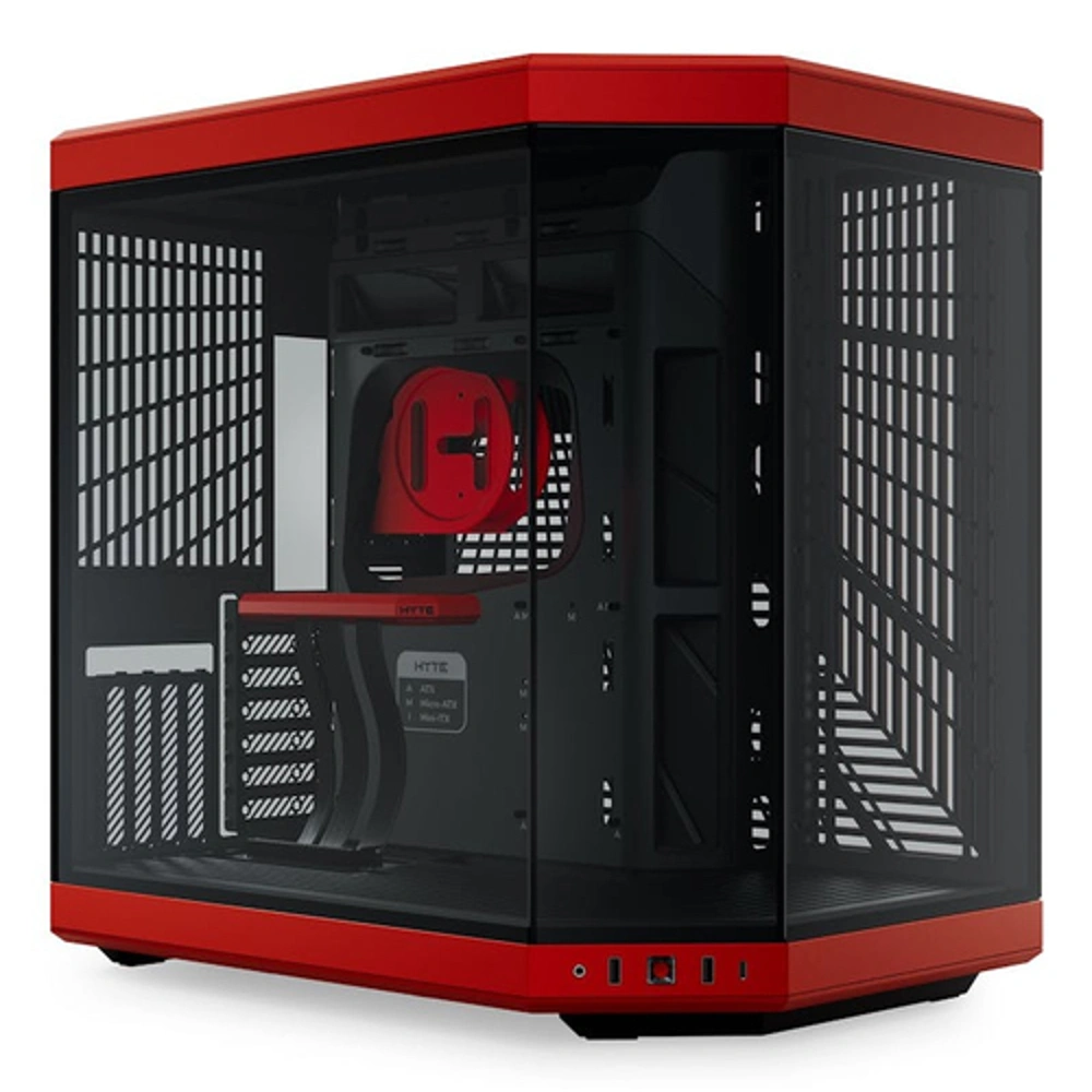 HYTE Y70 Case Midi Tower, Nero, Rosso